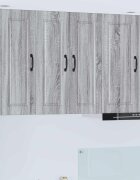 vidaXL Стенен шкаф PORTO Сив Сонома 30 x 31 x 80 см