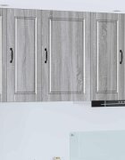 vidaXL Стенен шкаф PORTO Сив Сонома 50 x 31 x 80 см