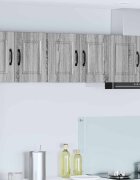 vidaXL Стенен шкаф PORTO Сив Сонома 60 x 31 x 40 см