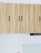 vidaXL Стенен шкаф PORTO Сонома дъб 30 x 31 x 80 см
