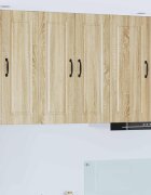 vidaXL Стенен шкаф PORTO Сонома дъб 60 x 31 x 80 см