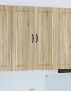 vidaXL Стенен шкаф PORTO Сонома дъб 80 x 31 x 100 см