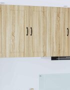 vidaXL Стенен шкаф PORTO Сонома дъб 80 x 31 x 80 см