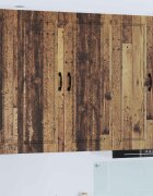 vidaXL Стенен шкаф PORTO Старо дърво 40 x 31 x 100 см