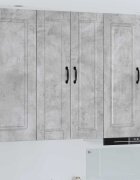 vidaXL Стенен шкаф PORTO Циментено сиво 30 x 31 x 100 см