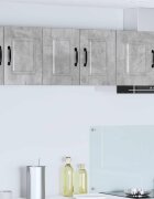 vidaXL Стенен шкаф PORTO Циментено сиво 30 x 31 x 40 см
