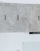 vidaXL Стенен шкаф PORTO Циментено сиво 40 x 31 x 80 см