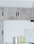 vidaXL Стенен шкаф PORTO Циментено сиво 50 x 31 x 40 см