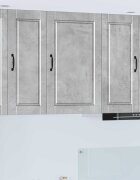 vidaXL Стенен шкаф PORTO Циментено сиво 50 x 31 x 80 см