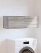 vidaXL Стенен шкаф сив сонома 100x365x35 см инженерно дърво