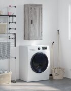 vidaXL Стенен шкаф сив сонома 345x34x90 см инженерно дърво