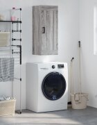 vidaXL Стенен шкаф сив сонома 345x34x90 см инженерно дърво