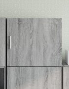 vidaXL Стенен шкаф сив сонома 45x425x40 см инженерно дърво