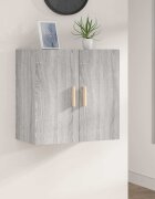 vidaXL стенен шкаф сив сонома 60x30x60 см инженерно дърво