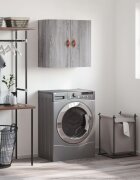 vidaXL Стенен шкаф сив сонома 60x31x60 см инженерно дърво