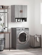 vidaXL Стенен шкаф сив сонома 60x31x70 см инженерно дърво