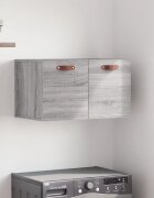 vidaXL Стенен шкаф сив сонома 60x365x35 см инженерно дърво