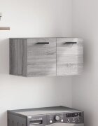 vidaXL Стенен шкаф сив сонома 60x365x35 см инженерно дърво