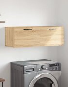 vidaXL Стенен шкаф сонома дъб 100x365x35 см инженерно дърво