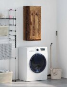 vidaXL Стенен шкаф Старо дърво 345 x 34 x 90 см Инженерна дървесина