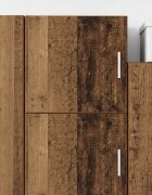 vidaXL Стенен шкаф Старо дърво 40 x 425 x 40 см PB