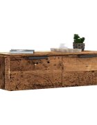vidaXL Стенен шкаф старо дърво 68x30x20 см инженерно дърво