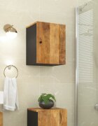 vidaXL Стенен шкаф за баня 38x33x48 см масивно мангово дърво