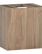 vidaXL Стенен шкаф за баня 46x255x40 см тиково дърво масив