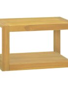 vidaXL Стенен шкаф за баня 60x45x35 см тиково дърво масив