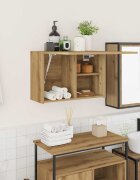 vidaXL Стенен шкаф за баня дъб артизан 60x25x40 см инженерно дърво
