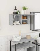 vidaXL Стенен шкаф за баня сив сонома 60x25x30 см инженерно дърво