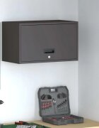 vidaXL Стенен шкаф за гараж Черно 60 x 33 x 35 см