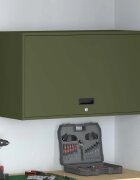 vidaXL Стенен шкаф за гараж Маслиненозелен 90 x 40 x 53 см