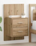 vidaXL Стенен шкаф за нощно шкафче 2 бр. Дъб 485 x 325 x 80 см