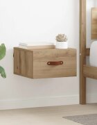vidaXL Стенен шкаф за нощно шкафче 35 x 35 x 20 см Инженерна дървесина