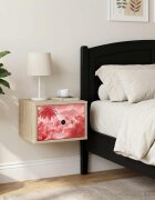 vidaXL Стенен шкаф за нощно шкафче AACHEN Дъб сонома 36 x 33 x 25 см