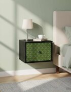 vidaXL Стенен шкаф за нощно шкафче GELEEN Черен дъб 36 x 33 x 25 см