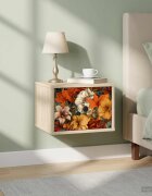vidaXL Стенен шкаф за нощно шкафче GENNEP Дъб сонома 36 x 33 x 25 см