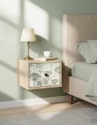 vidaXL Стенен шкаф за нощно шкафче GOTHA Дъб сонома 36 x 33 x 25 см