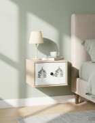 vidaXL Стенен шкаф за нощно шкафче HANAU Дъб сонома 36 x 33 x 25 см