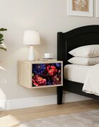 vidaXL Стенен шкаф за нощно шкафче KIEL Дъб сонома 36 x 33 x 25 см