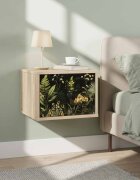 vidaXL Стенен шкаф за нощно шкафче RHENEN Дъб сонома 36 x 33 x 25 см