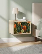 vidaXL Стенен шкаф за нощно шкафче ZAANDAM Дъб сонома 36 x 33 x 25 см
