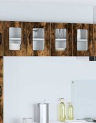 vidaXL Стенен стъклен шкаф PORTO Димян дъб 60 x 31 x 40 см