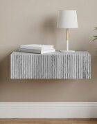 vidaXL Стенен страничен масичка 59 x 345 x 17 см Инженерна дървесина