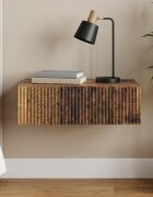 vidaXL Стенен страничен масичка 59 x 345 x 17 см Инженерна дървесина