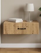 vidaXL Стенен страничен масичка 59 x 345 x 17 см Инженерна дървесина