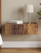vidaXL Стенен страничен масичка 59 x 345 x 17 см Инженерна дървесина