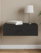 vidaXL Стенен страничен масичка 59 x 345 x 17 см Инженерна дървесина