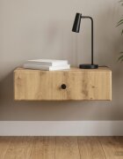 vidaXL Стенен страничен масичка 59 x 345 x 17 см Инженерна дървесина